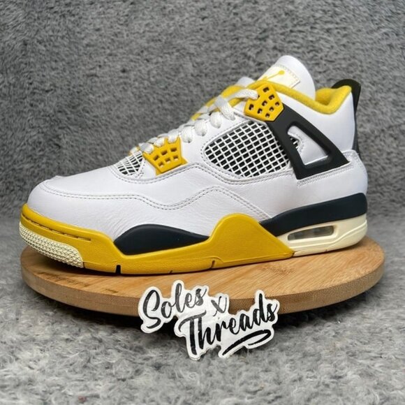 Air Jordan 4 Retro 'Vivid Sulfur' Size 9.5 Women Sneakers - Picture 5 of 7